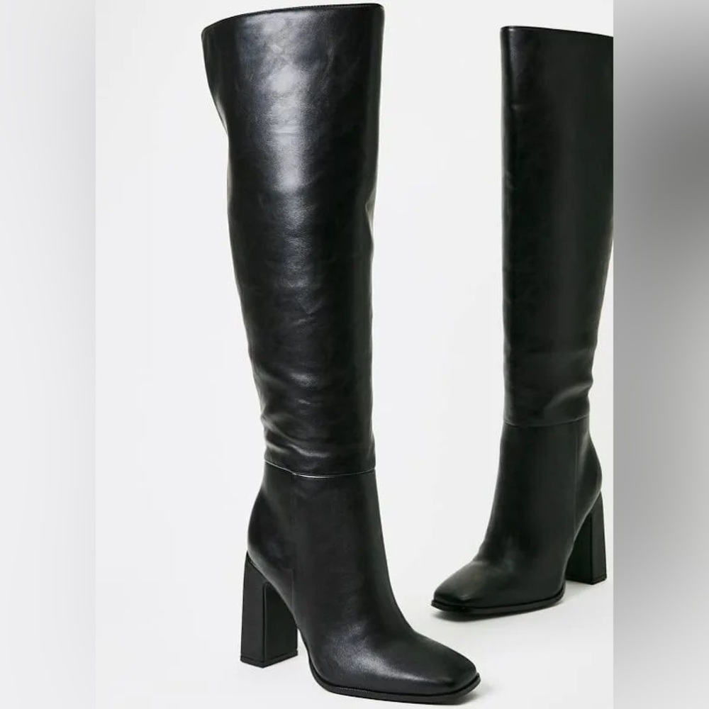 Monrow Black Over the Knee Boots